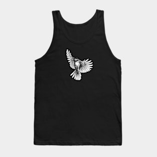 fly bird vintage ink drawing Tank Top